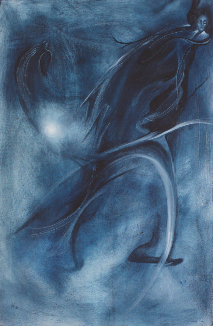 La mujer pájaro sueña con volar