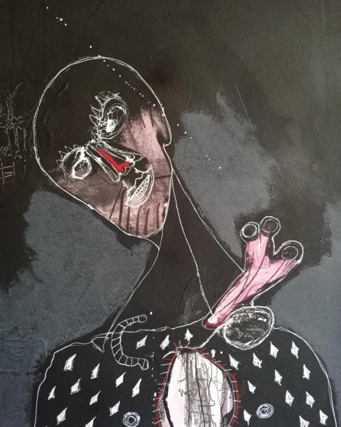 MAN WITH OPEN HEART AND ROOTS